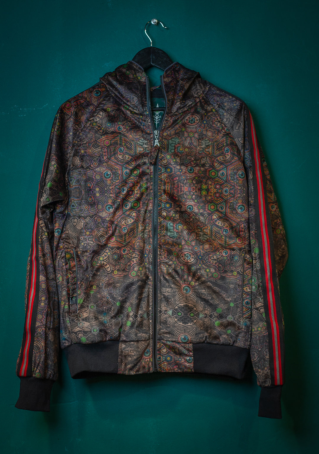 Tracksuit Hoodie Men / Velvet Fawn Redline - PSYCHEDELIKA GALACTIKA